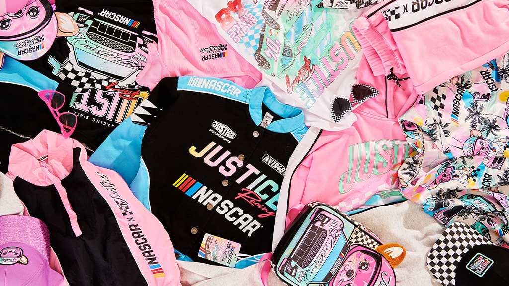 Kolekcia Justice NASCAR rýchlo prináša módu pre tínedžerov