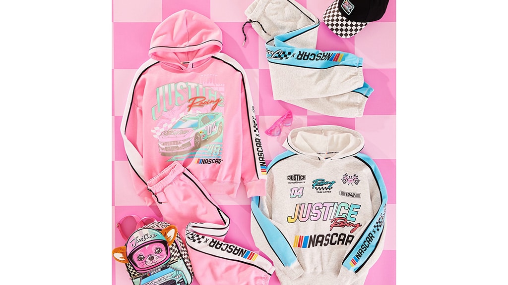 Kolekcia Justice NASCAR rýchlo prináša módu pre tínedžerov