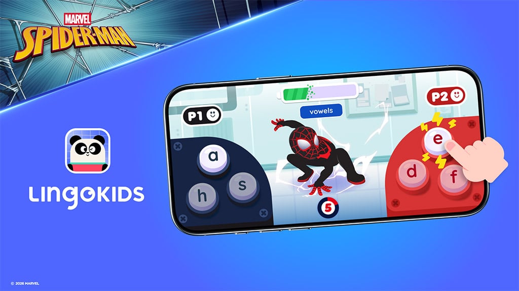 Ponorte sa do pravopisu s novými Spider-Man hrami na Lingokids!