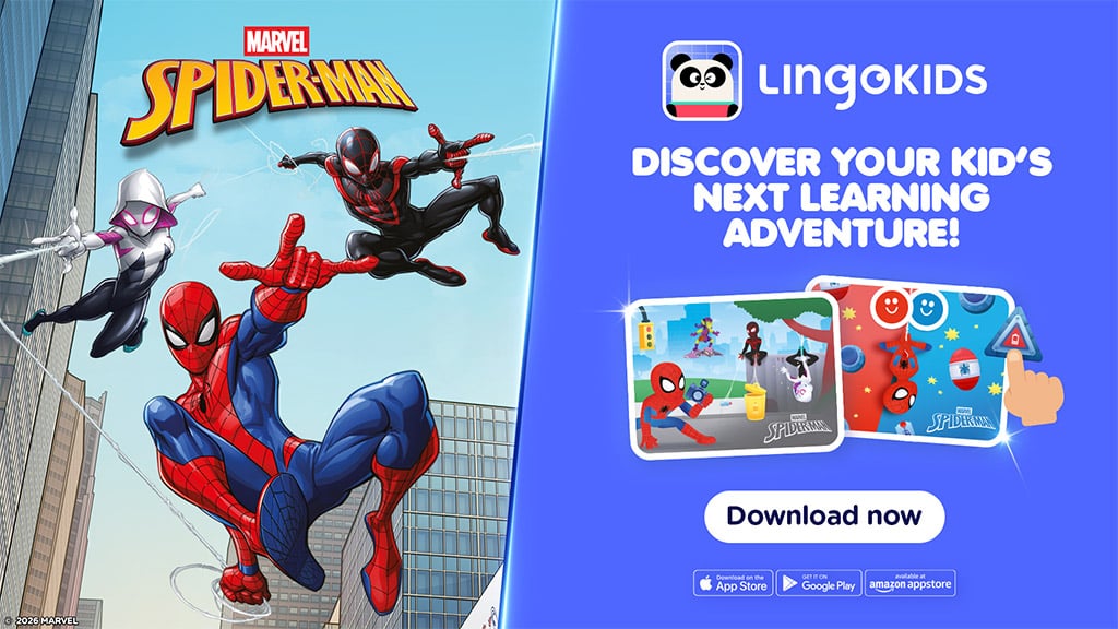 Ponorte sa do pravopisu s novými Spider-Man hrami na Lingokids!