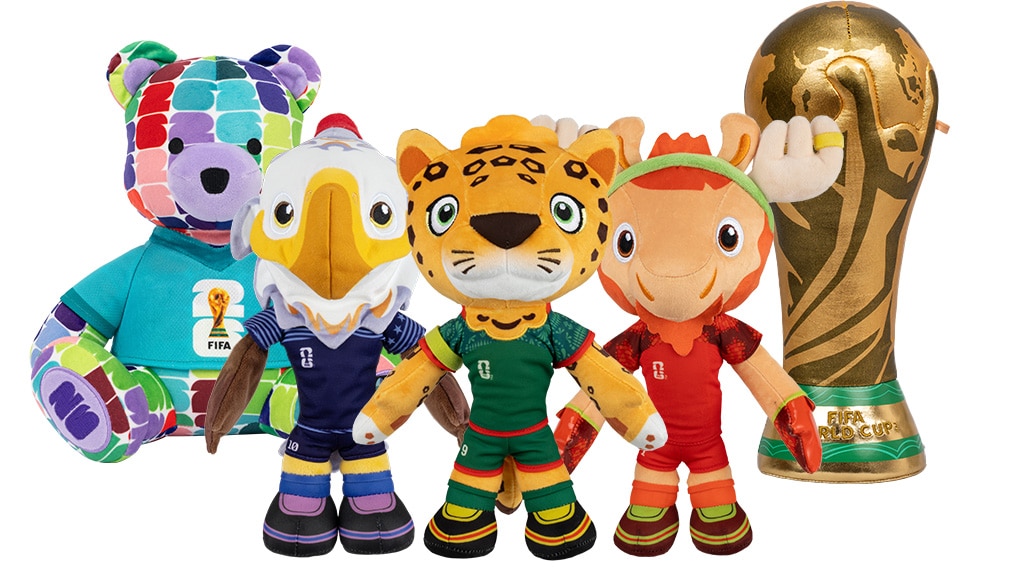 Jazwares FIFA 2026 MS Squishmallows plyšové postavičky sú naozaj cool