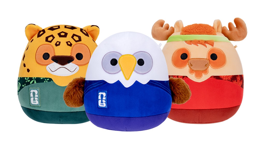 Jazwares FIFA 2026 MS Squishmallows plyšové postavičky sú naozaj cool