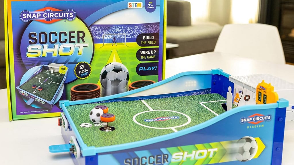 Spríjemnite si učenie so zábavnou hrou Snap Circuits Soccer Shot