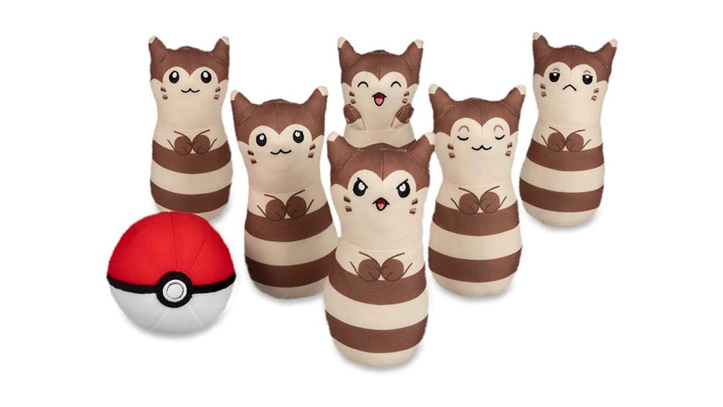 Súprava plyšových hračiek Pokémon Furret Bowling