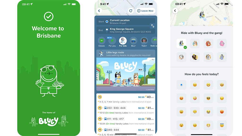 Cestuj s Bluey v reálnom živote s novou funkciou Citymapper pre deti