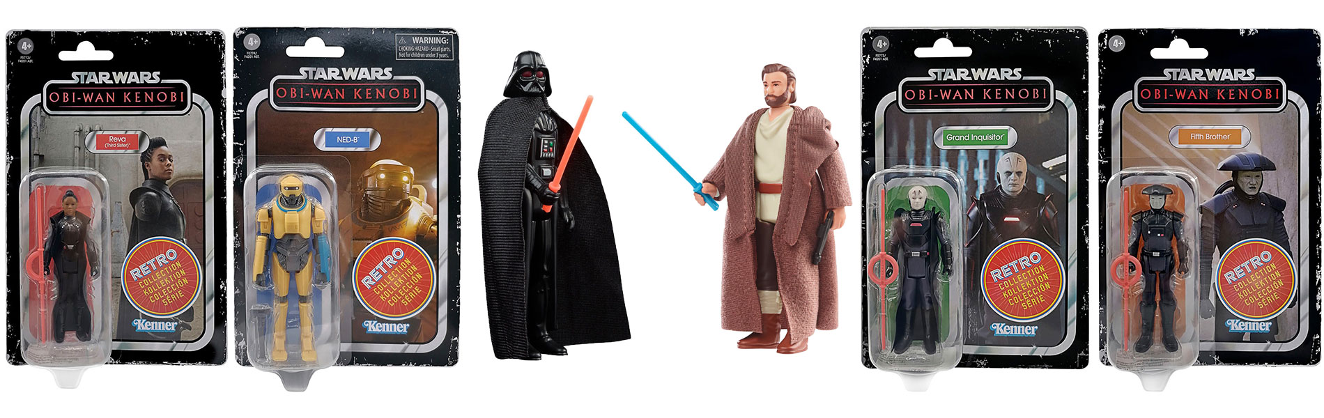 Postavy zo série Obi-Wan Kenobi prichádzajú na pulty obchodov v retro štýle