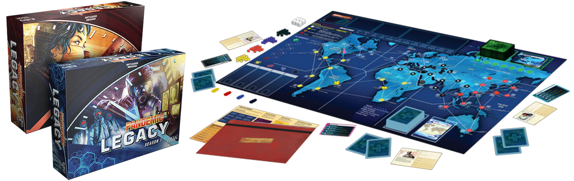 Top 10 spoločenských hier – 2. miesto Pandemic: Legacy - 1. sezóna