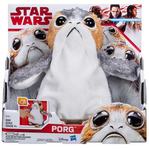 Star Wars: Poslední Jediovia - Porg elektronický plyš od Hasbro!