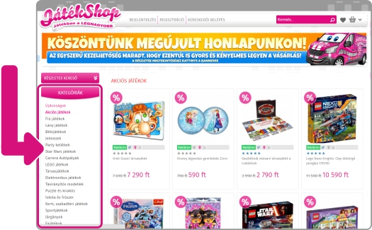 Vitajte v obnovenom JátékShop e-shope!