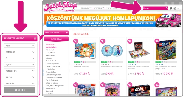 Vitajte v obnovenom JátékShop e-shope!