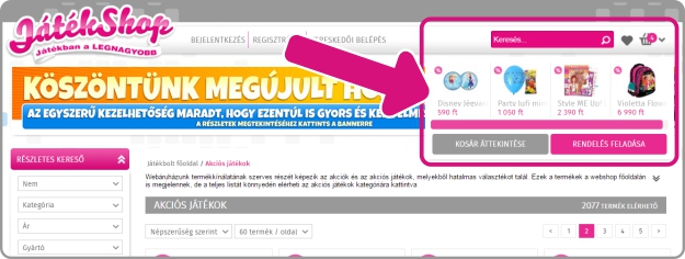Vitajte v obnovenom JátékShop e-shope!