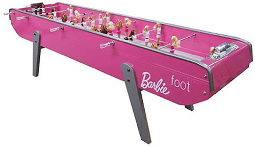 Stolný futbal Barbie