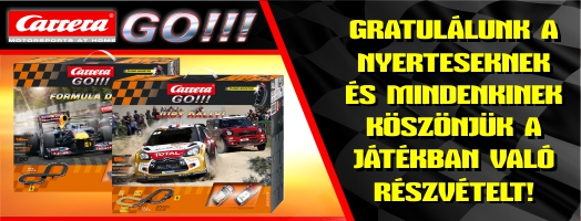 Carrera GO! Facebook súťaž o ceny výsledky