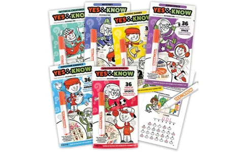 Pracovné zošity Tree Town Toys Yes & Know s neviditeľným atramentom