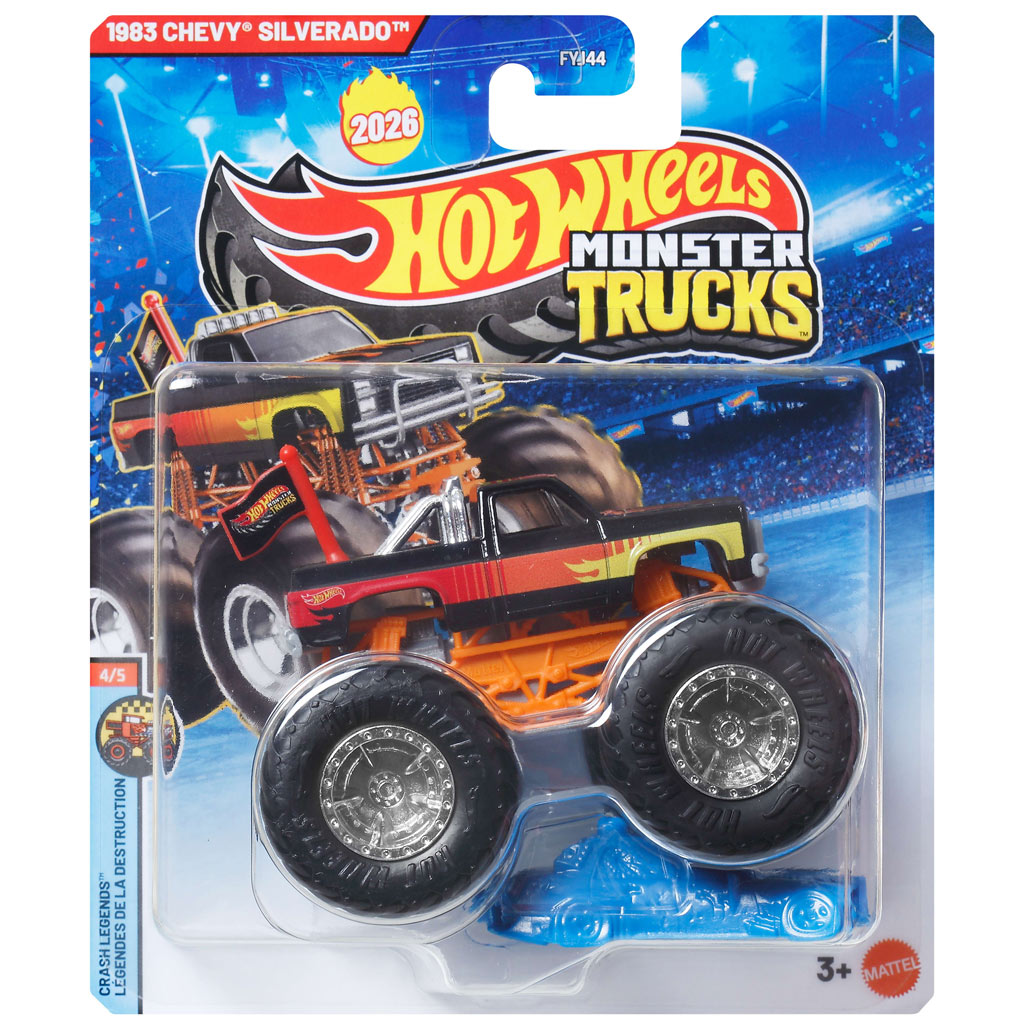 Hot Wheels Monster Trucks: 1983 Chevy Silverado monster autíčko 1/64 - Mattel kép 1