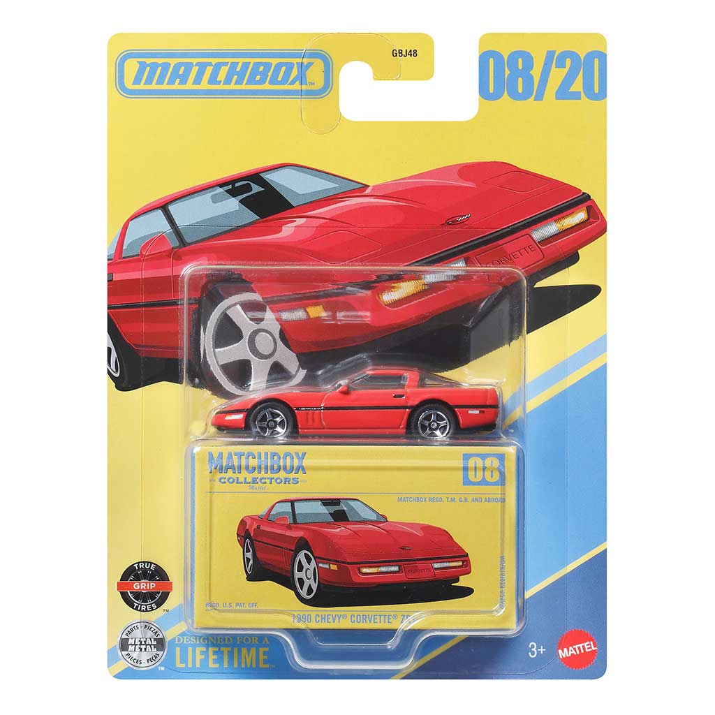 Matchbox Collectors: 1990 Chevy Corvette Zr1 zberateľské autíčko 1/64 - Mattel kép 1