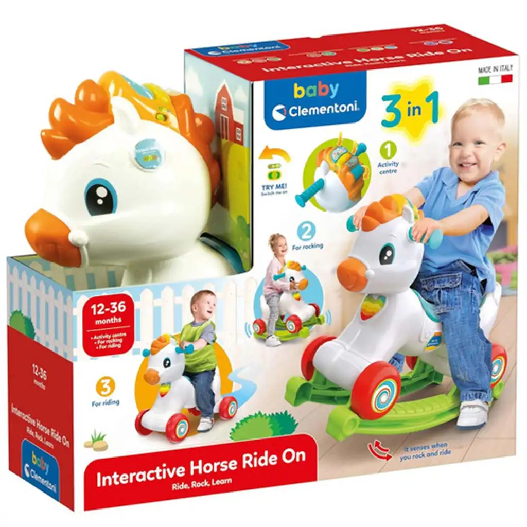 Clementoni Baby: 3 v 1 interaktívna hojdačka poník kép 1