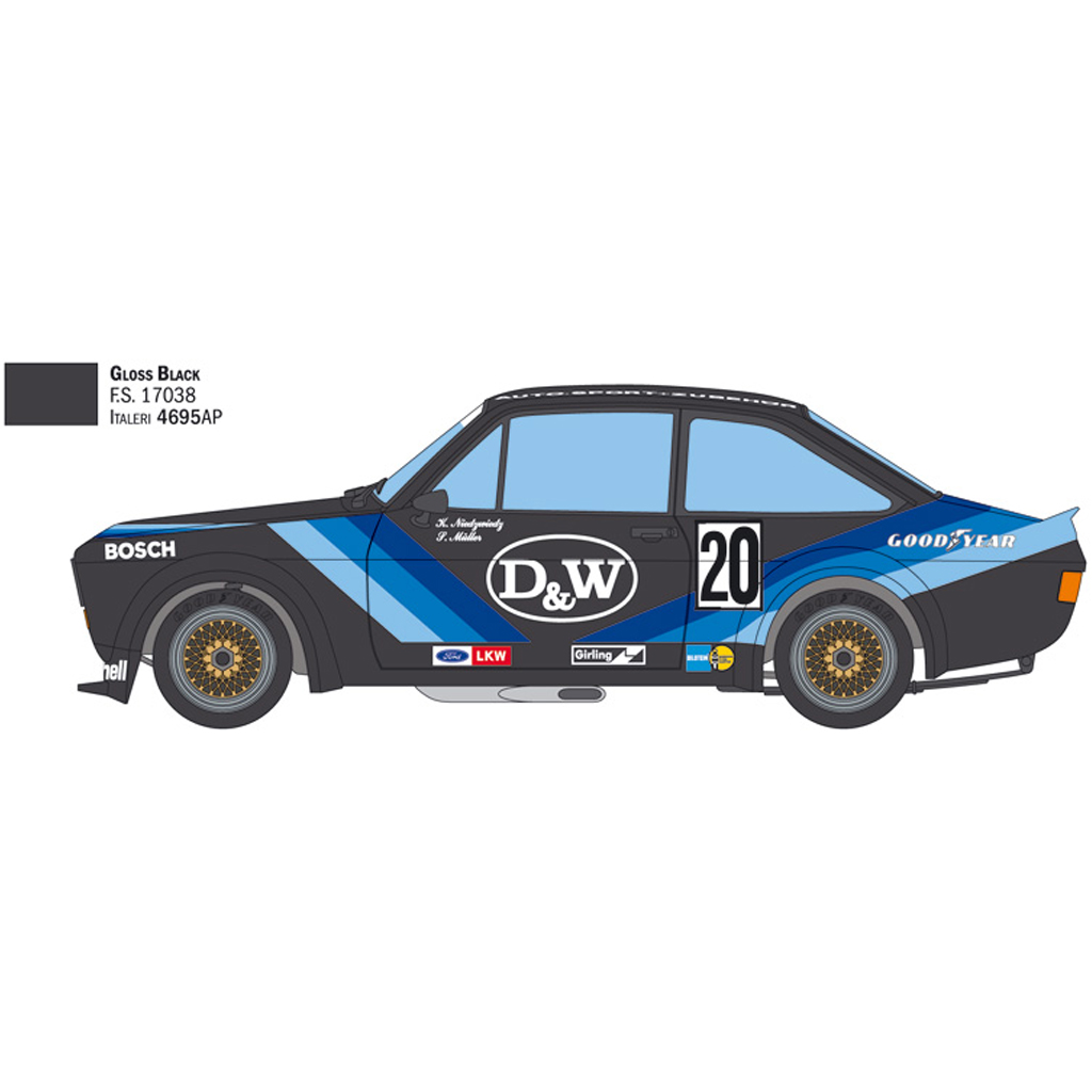 Italeri Ford Escort Zakspeed Gr.2 1/24 - Maquette Occasion Italie