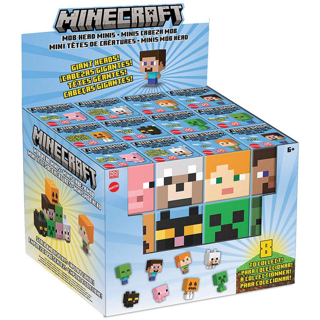 Mattel Minecraft Mob Head Minis adventskalender met 24