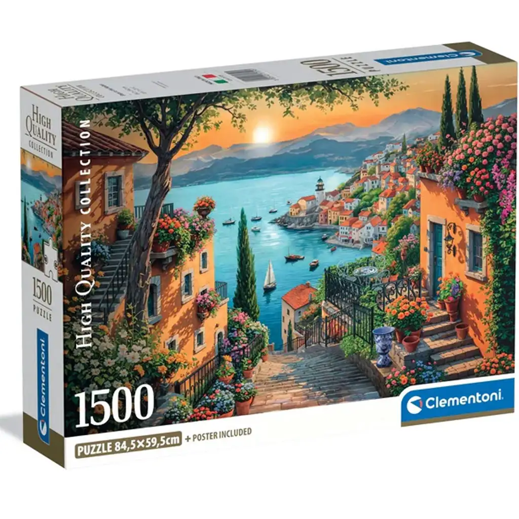 Prechádzka v prístave HQC 1500-dielikové kompaktné puzzle - Clementoni kép 1