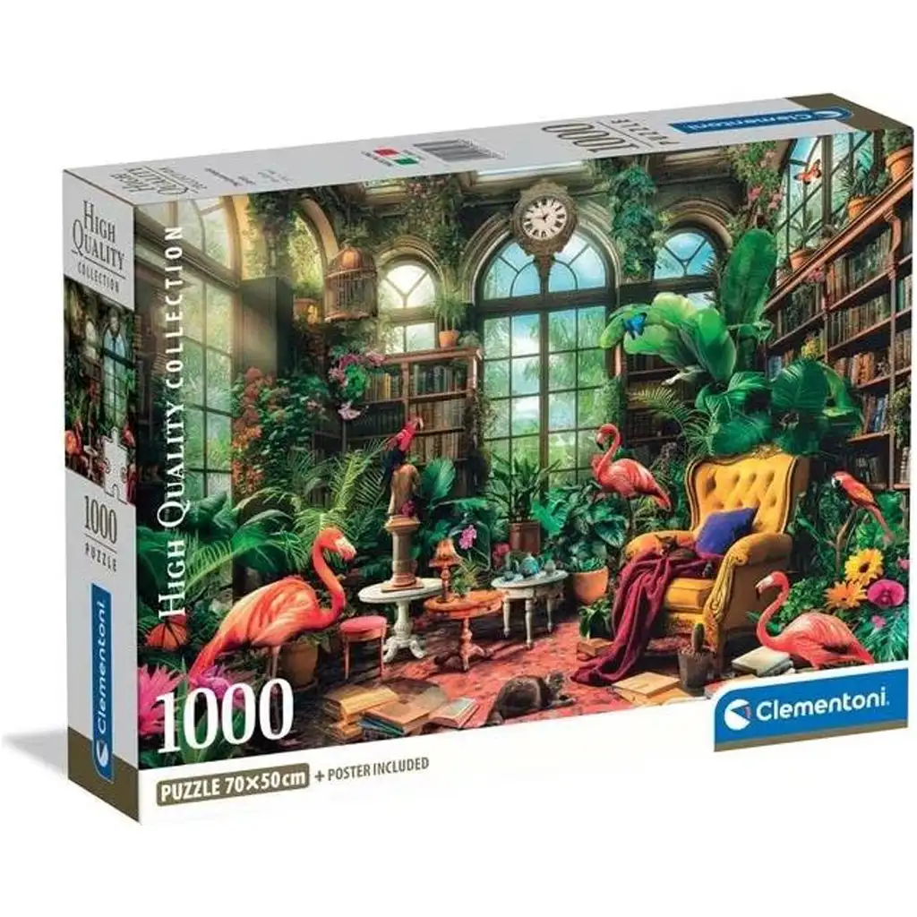 Skleníková knižnica HQC 1000-dielikové puzzle - Clementoni kép 1