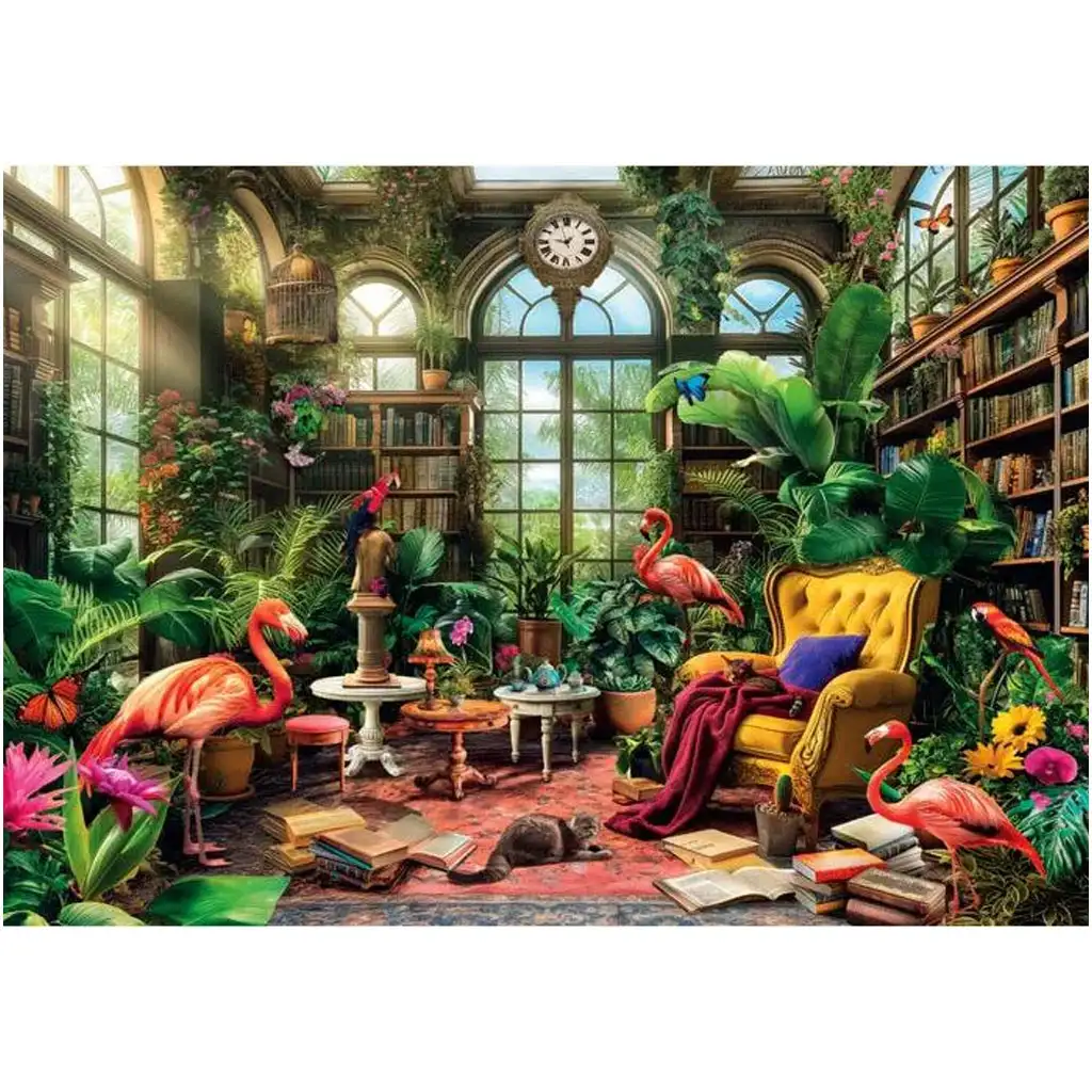Skleníková knižnica HQC 1000-dielikové puzzle - Clementoni kép 2