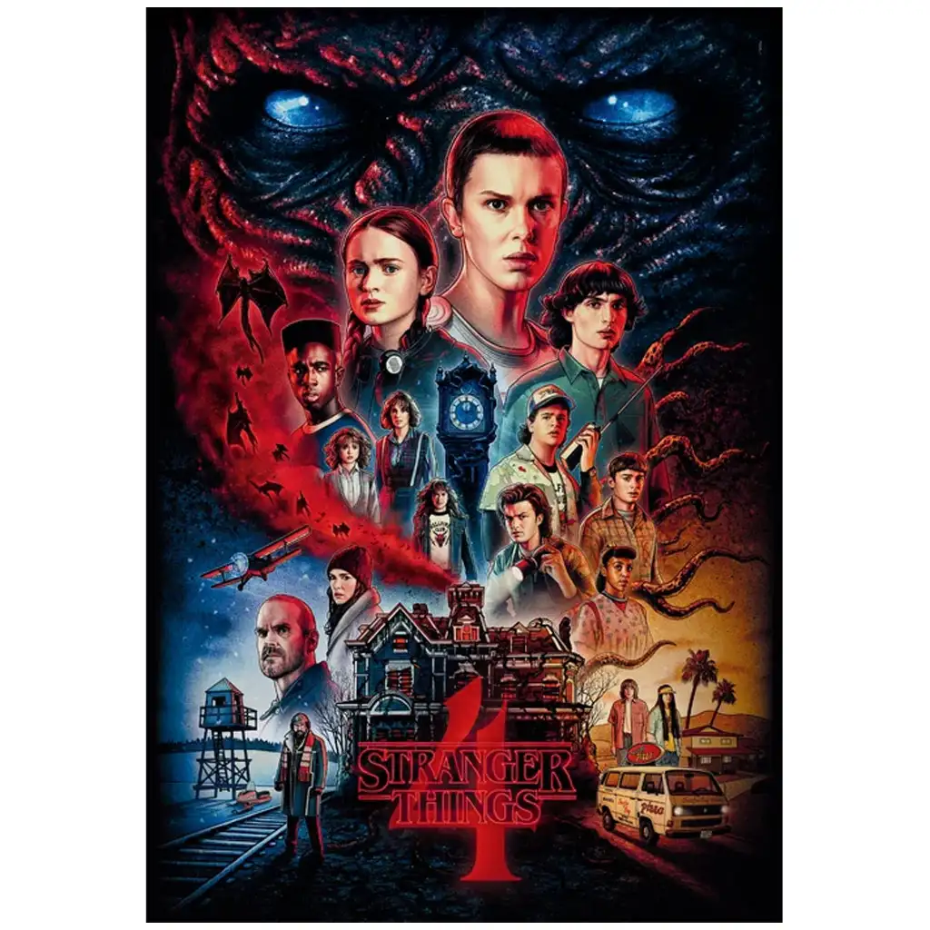Stranger Things 4. séria 1000-dieliková puzzle s plagátom - Clementoni kép 2