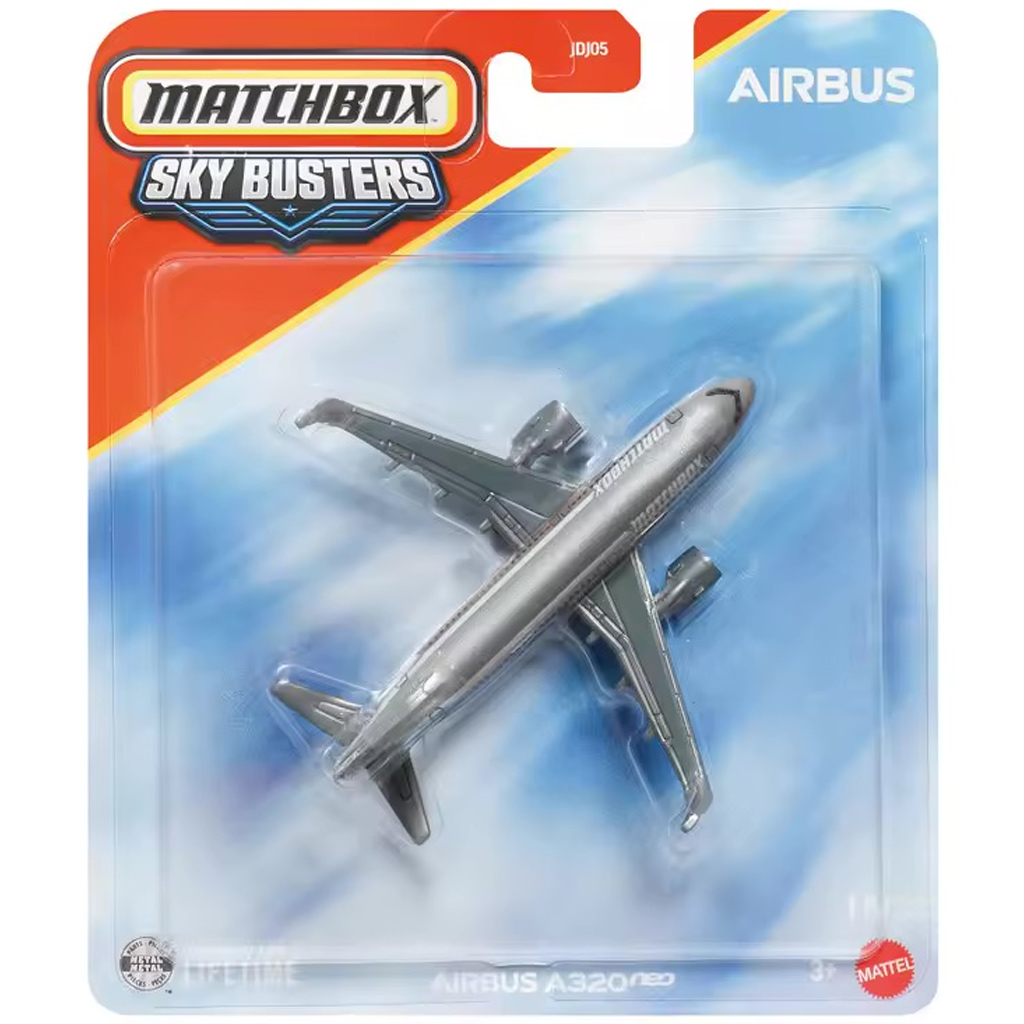 Matchbox Sky Busters: Airbus A320neo model lietadla 1/64 – Mattel kép 1