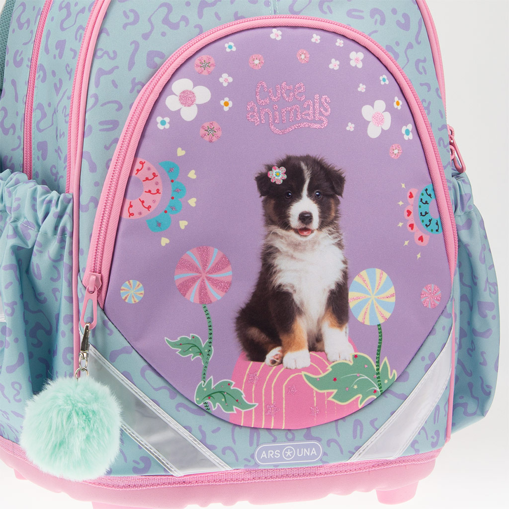 Ars Una: Cute animals - Aussie anatomický školský batoh 33 × 43 × 22 cm kép 6