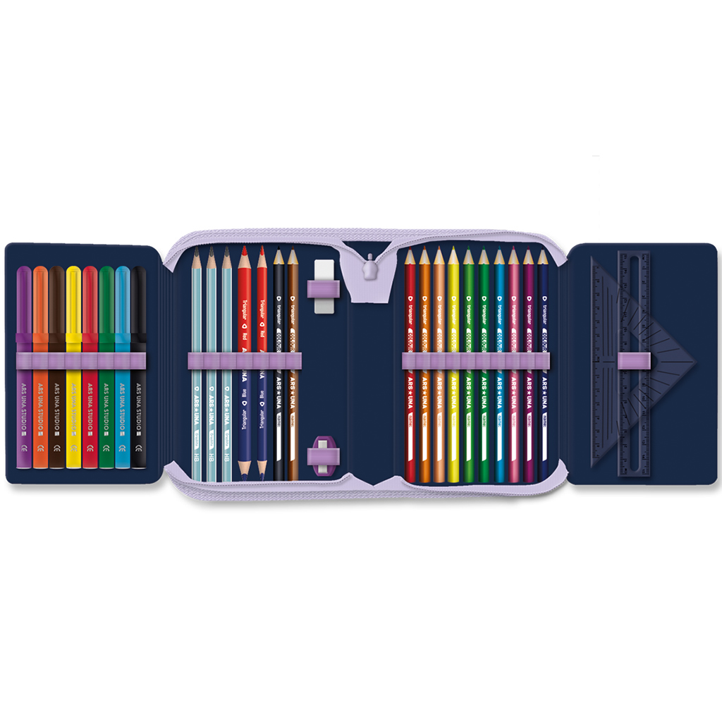 Ars Una: Navy bloom kvetinový rozkladací plnený peračník 12,8x19,3x3,6 cm kép 2