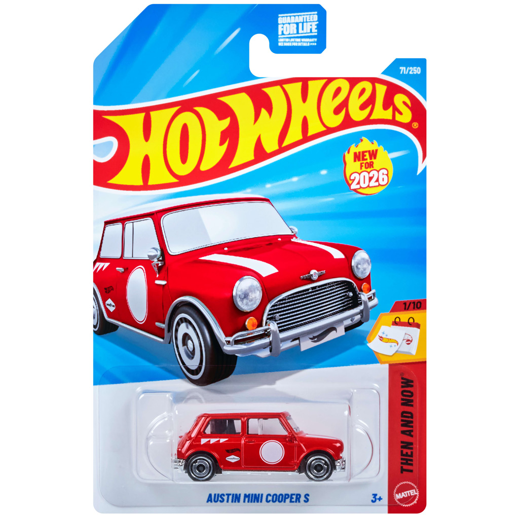 Hot Wheels: Austin Mini Cooper S autíčko 1/64 - Mattel kép 1