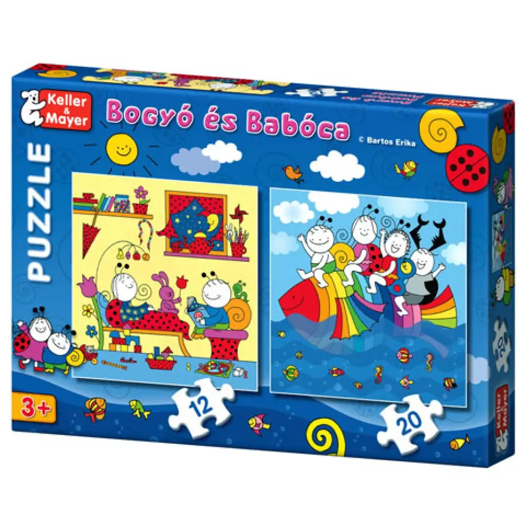 Bambuľko a Bulienka Dúhová ryba 12 a 20ks puzzle kép 1