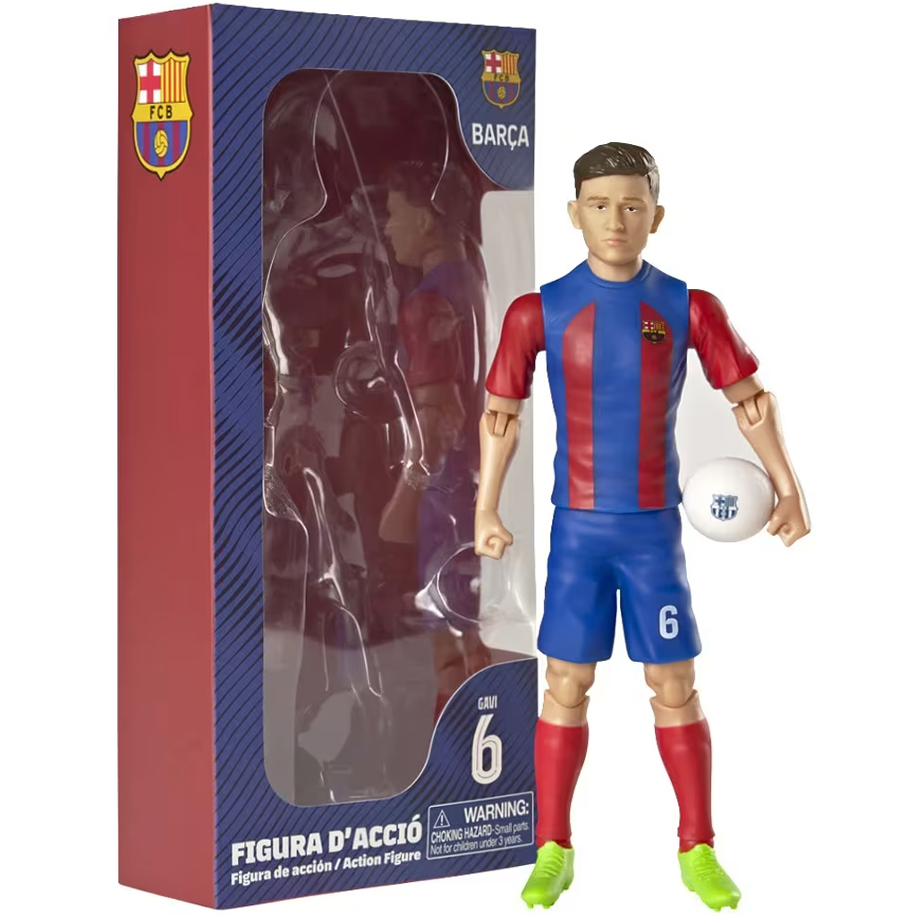 Futbalista akčná figura, 20 cm - FC Barcelona, Gavi s číslom 6 kép 1