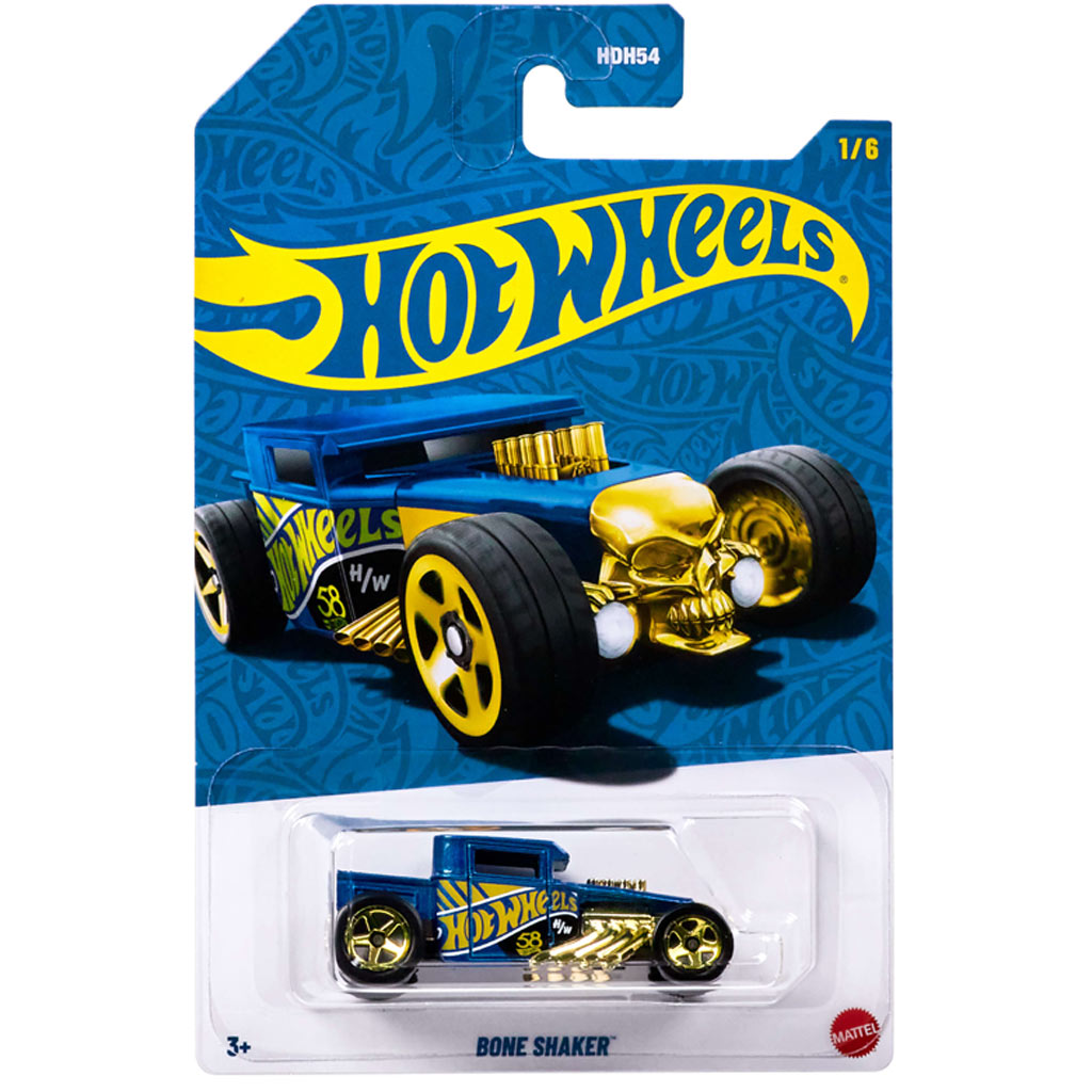 Hot Wheels Pearl & Chrome: Bone Shaker autíčko 1/64 - Mattel kép 1