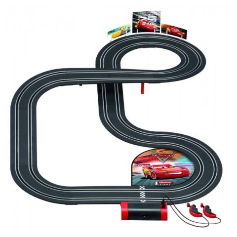 Carrera 1. First Autá 3. Blesk McQeena Dinoco Ramirez autová dráha kép 3