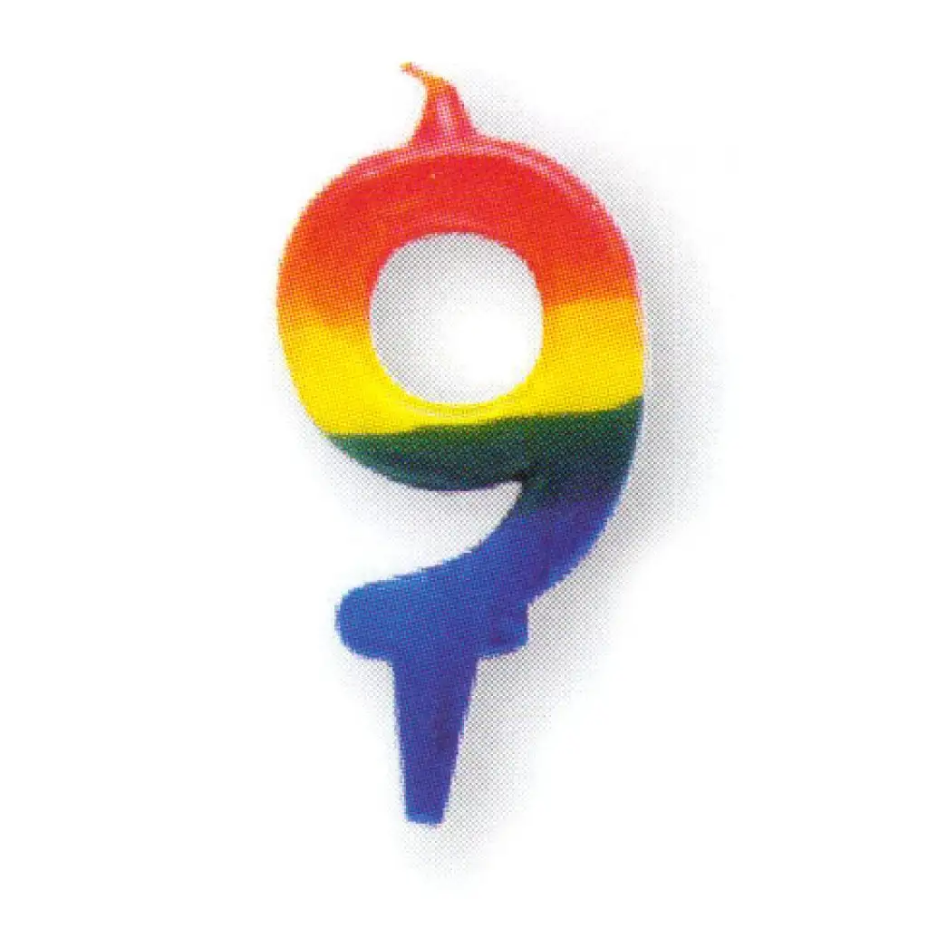 Číslicová sviečka „9“ kép 1