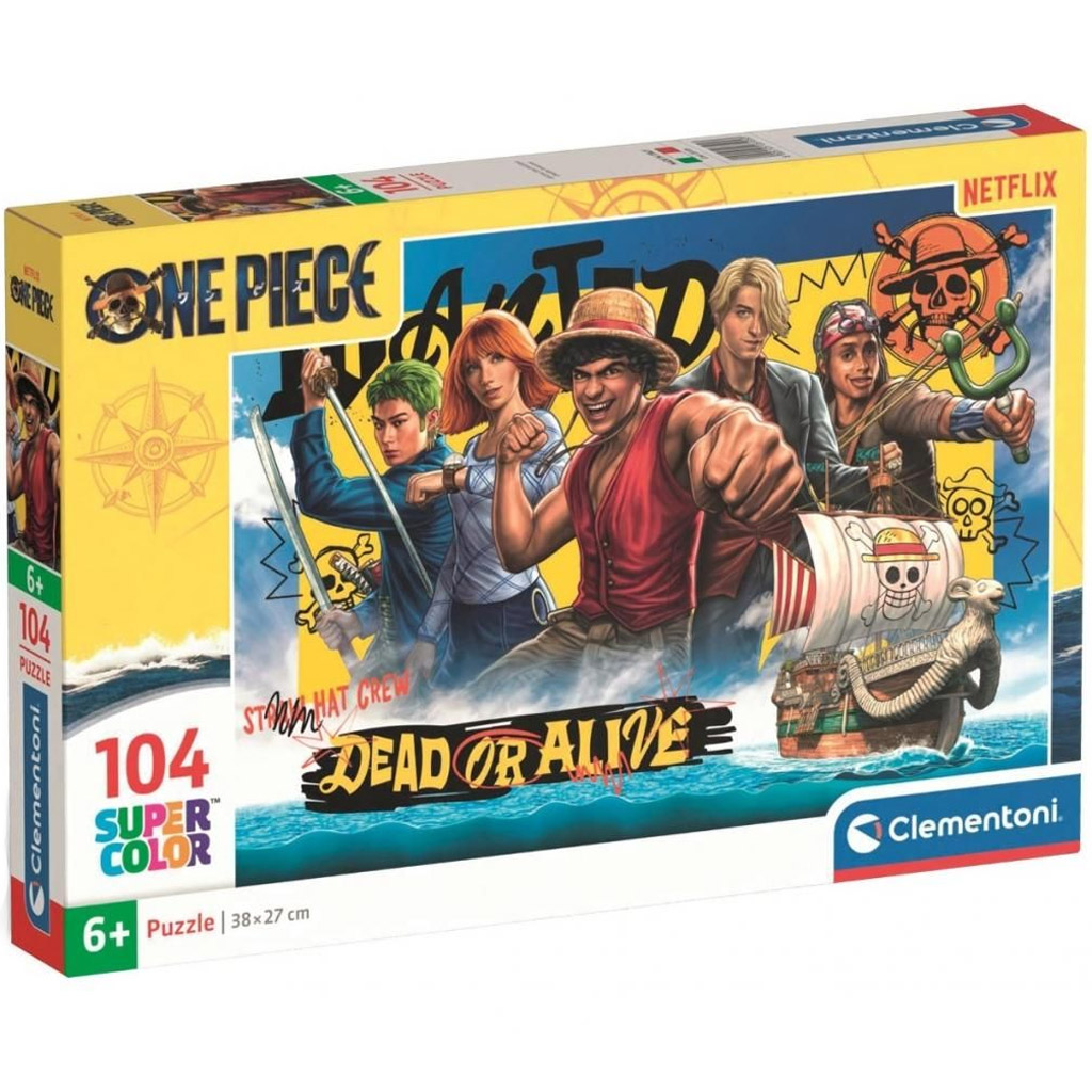 One Piece tím 104-dielny Supercolor puzzle - Clementoni kép 1