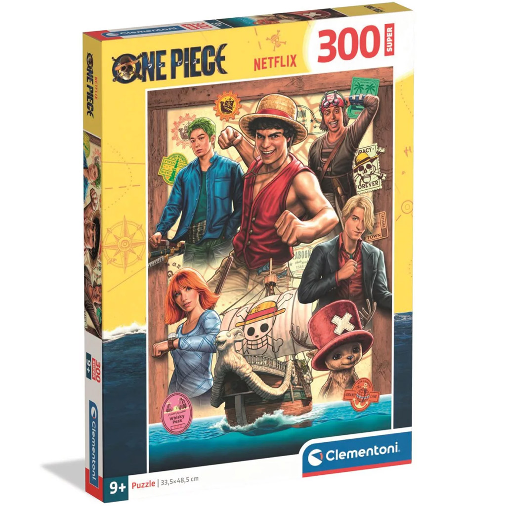 One Piece tím 300-dielová skladačka - Clementoni kép 1
