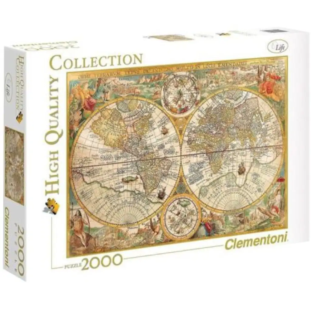 Clementoni: Antická mapa 2000ks puzzle - High Quality Collection kép 1