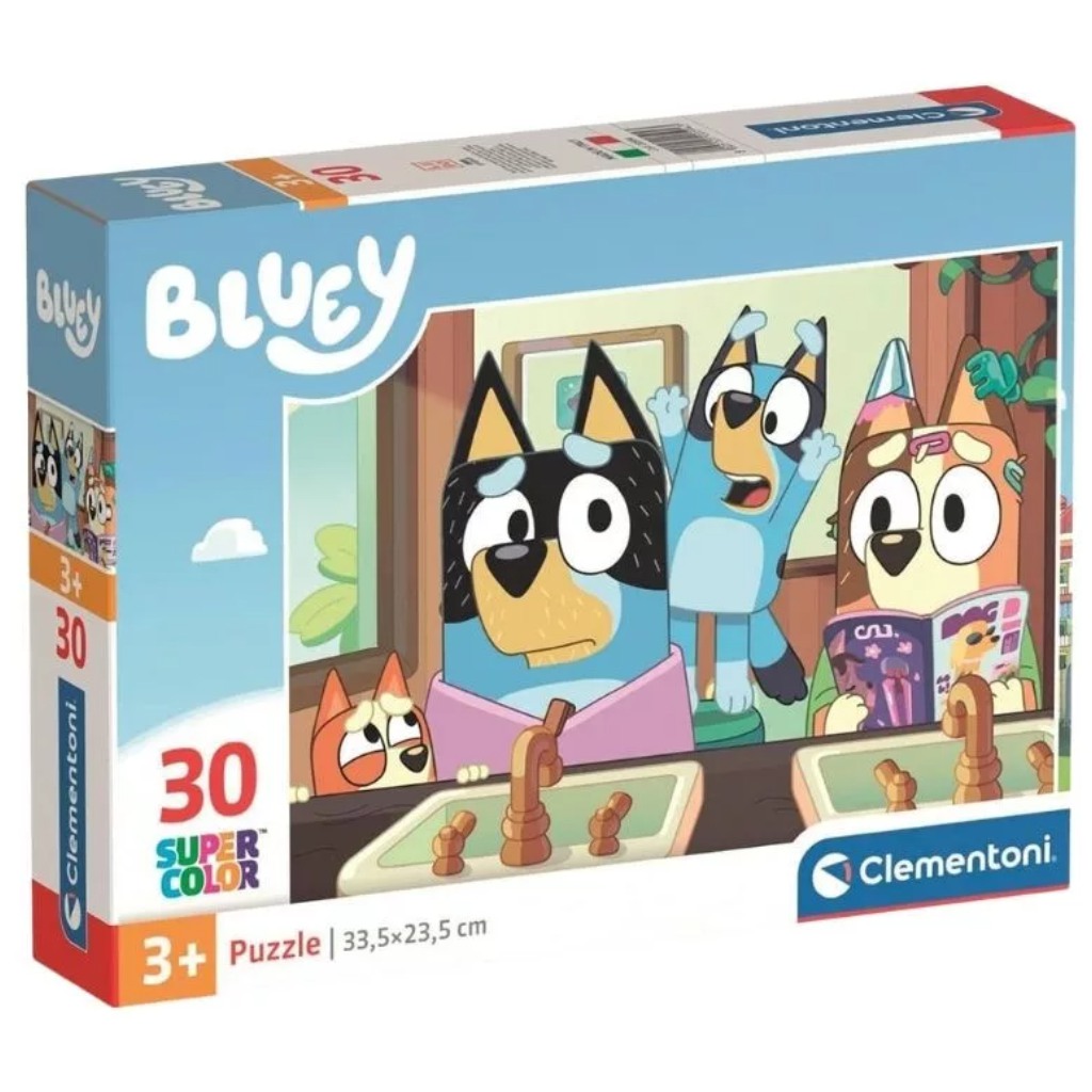 Bluey Super Color 30-dielová skladačka - Clementoni kép 1