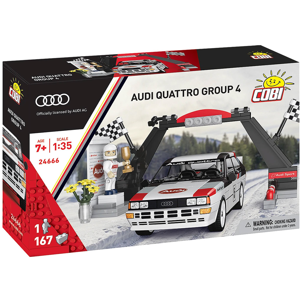 COBI: Audi Quattro Group 4 auto stavebnica (24666) kép 1