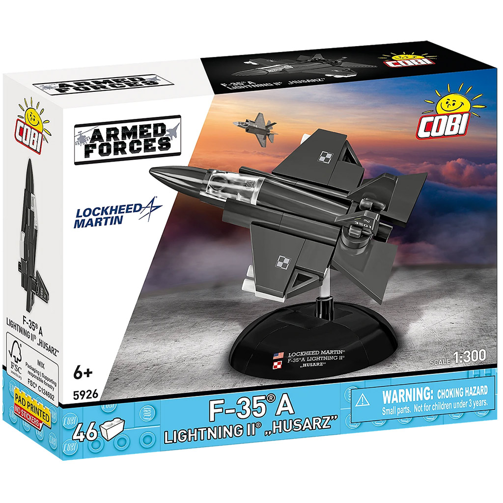 COBI: Ozbrojené sily F-35A Lightning II "Husarz" stavebnica kép 1