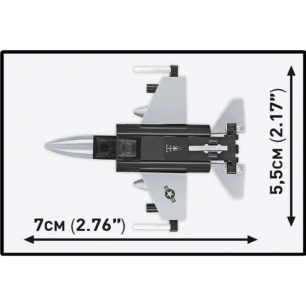 COBI: Ozbrojené sily F-16D Fighting Falcon stavebnica (5941) kép 4