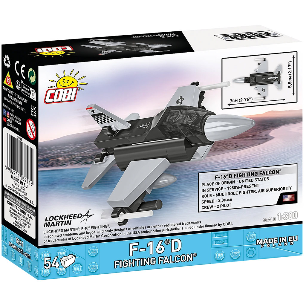 COBI: Ozbrojené sily F-16D Fighting Falcon stavebnica (5941) kép 5