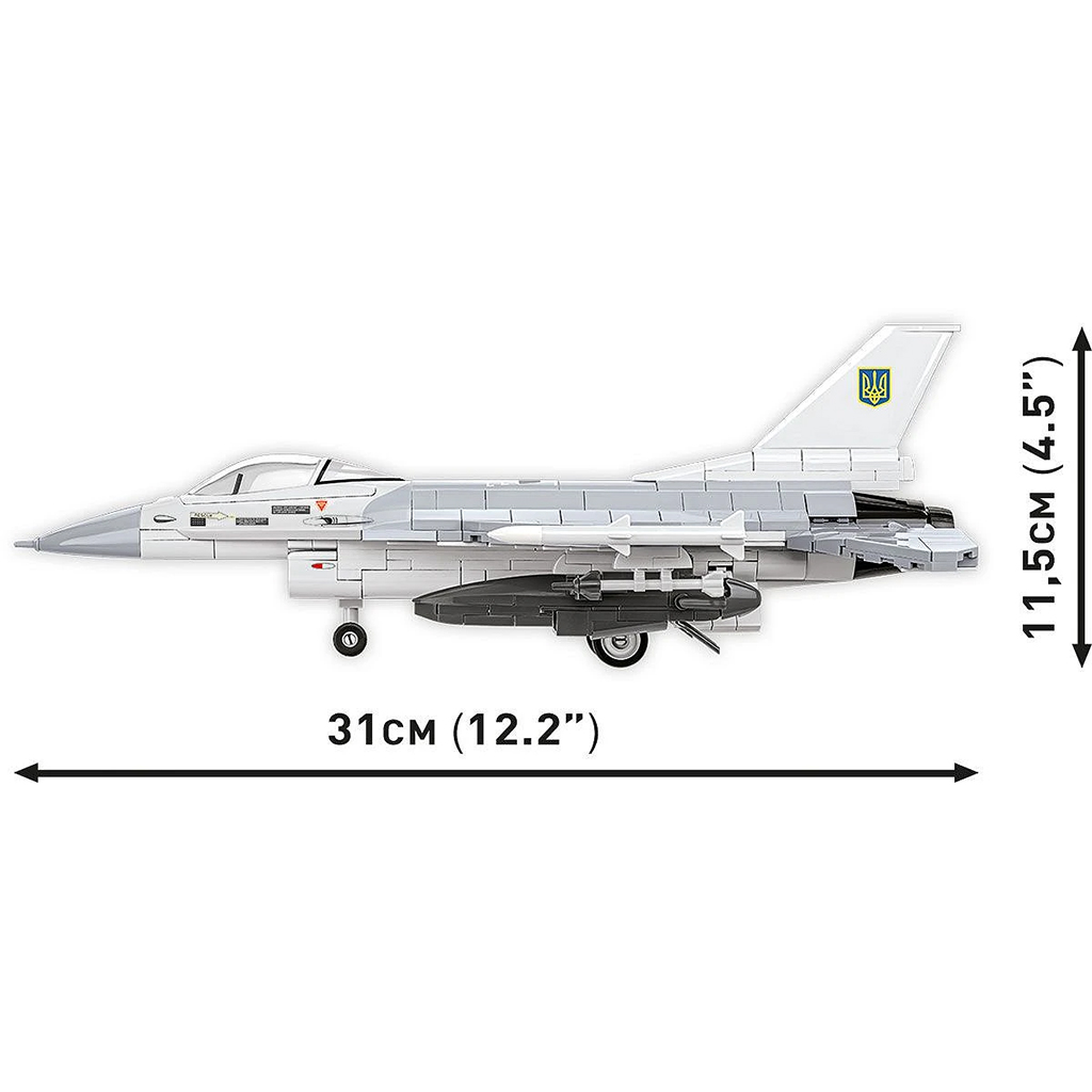 COBI: Ozbrojené sily F-16AM Fighting Falcon stavebnica (5893) kép 6