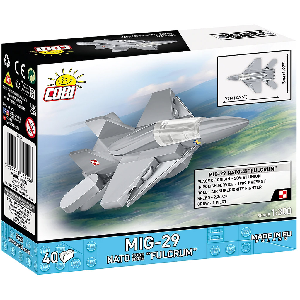 COBI: Ozbrojené sily MiG-29 NATO "Fulcrum" stavebnica (5928) kép 4