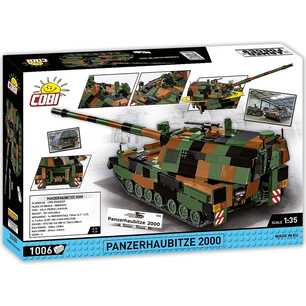 COBI: Ozbrojené sily Panzerhaubitze 2000 stavebnica (2628) kép 8
