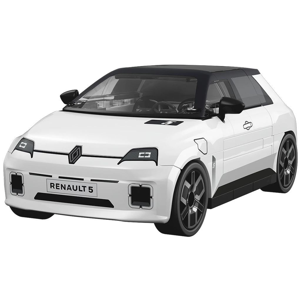 COBI: Renault 5 E-Tech biele auto stavebnica (24675) kép 2