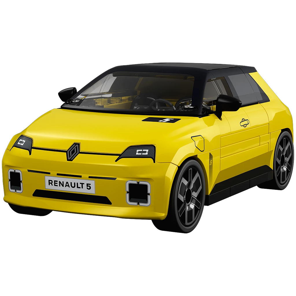 COBI: Renault 5 E-Tech žlté auto stavebnica (24673) kép 2