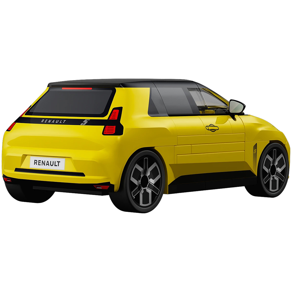 COBI: Renault 5 E-Tech žlté auto stavebnica (24673) kép 3